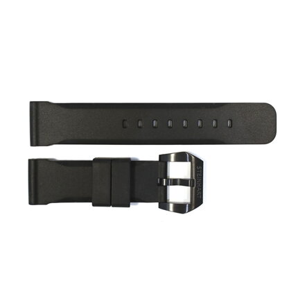 Steinhart Rubber strap 24 mm black with black Pre-V buckle