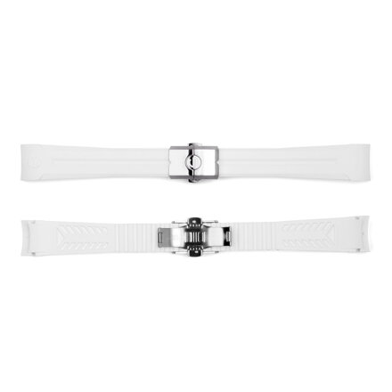 Steinhart  rubber strap new 20x16 mm for Ocean 39 white with clasp steel
