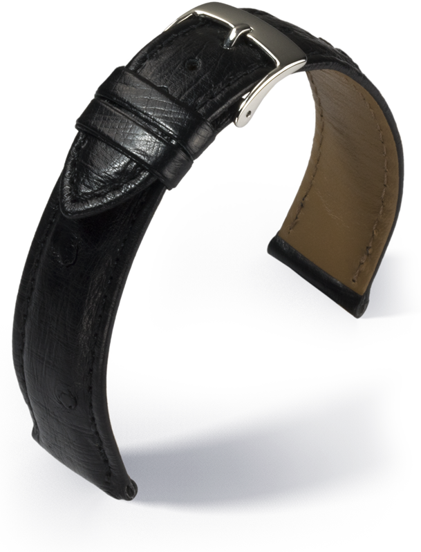 Barington - Ostrich - black - leather strap Barington - Ostrich - black - leather strap