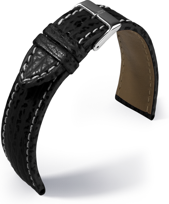 Barington - Shark - black - leather strap