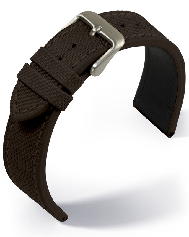 Eulit - Canvas- dark brown - textile strap