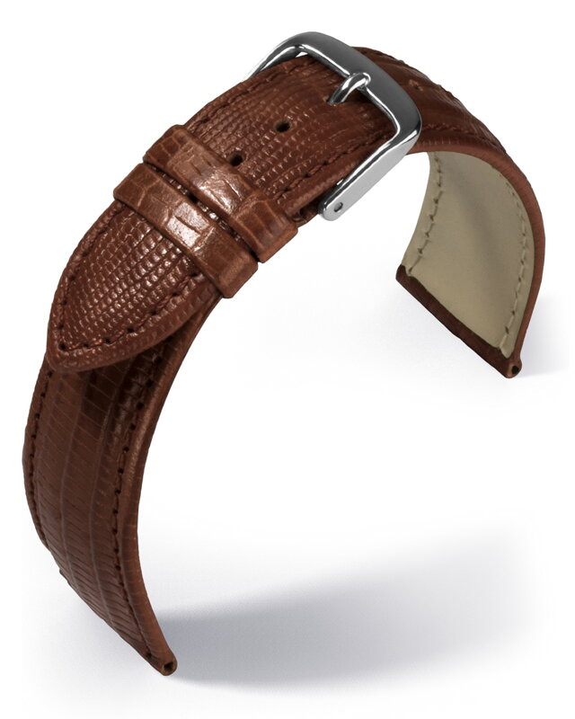 Eulit - Teju lizard look - golden brown - leather strap