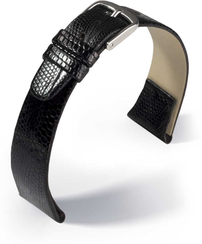 Eulit - Teju lizard with clip - black - leather strap Eulit - Teju lizard with clip - black - leather strap