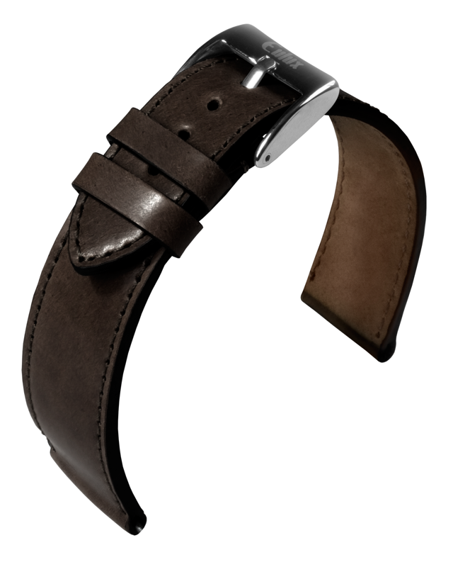 Eulux - Shell Cordovan - dark brown - leather strap
