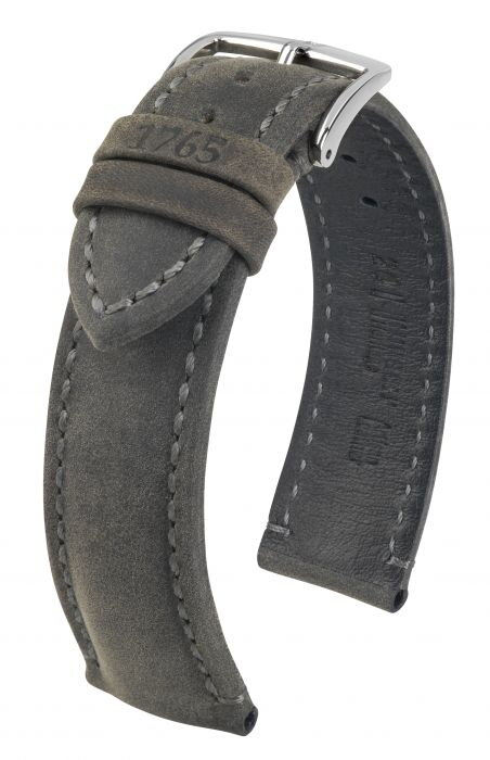 Hirsch Heritage - anthracite - leather strap