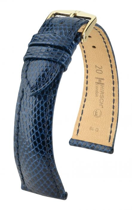Hirsch London - blue - leather strap