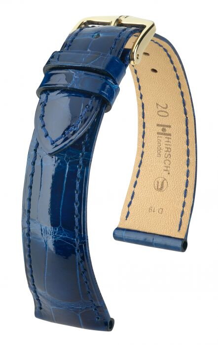 Hirsch London - blue alligator - leather strap Hirsch London - blue alligator - leather strap