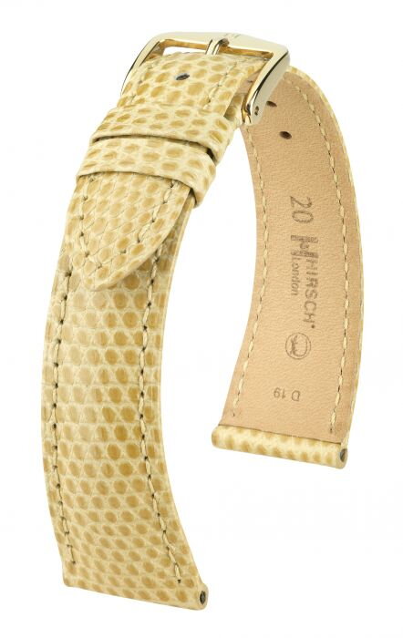 Hirsch London - beige - leather strap Hirsch London - beige - leather strap