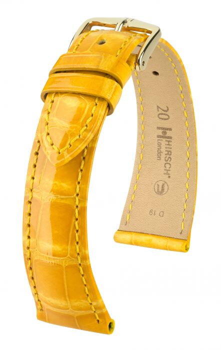 Hirsch London - yellow alligator - leather strap