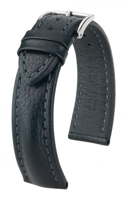 Hirsch Lucca -  black - leather strap