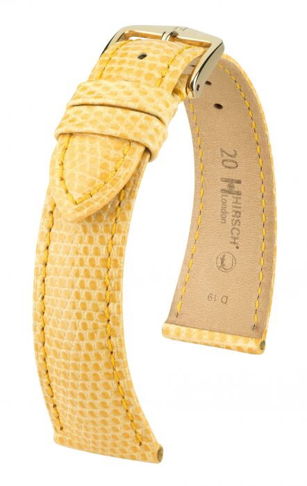 Hirsch London - ochre - leather strap