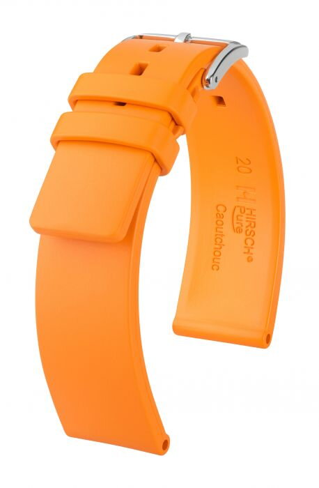 Hirsch Pure - orange - rubber strap Hirsch Pure - orange - rubber strap
