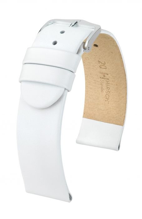 Hirsch Scandic - white - leather strap