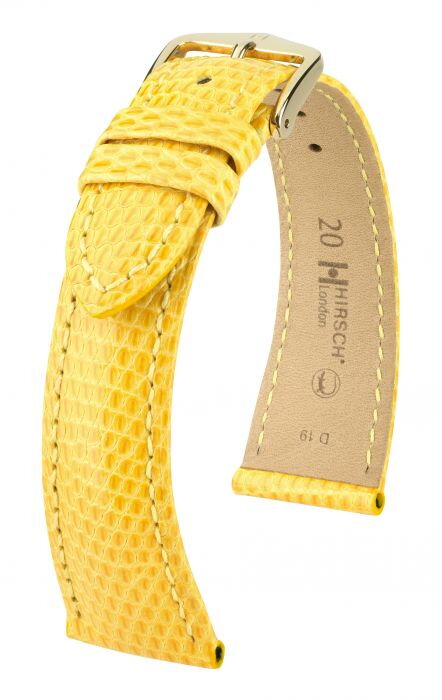 Hirsch London - yellow - leather strap