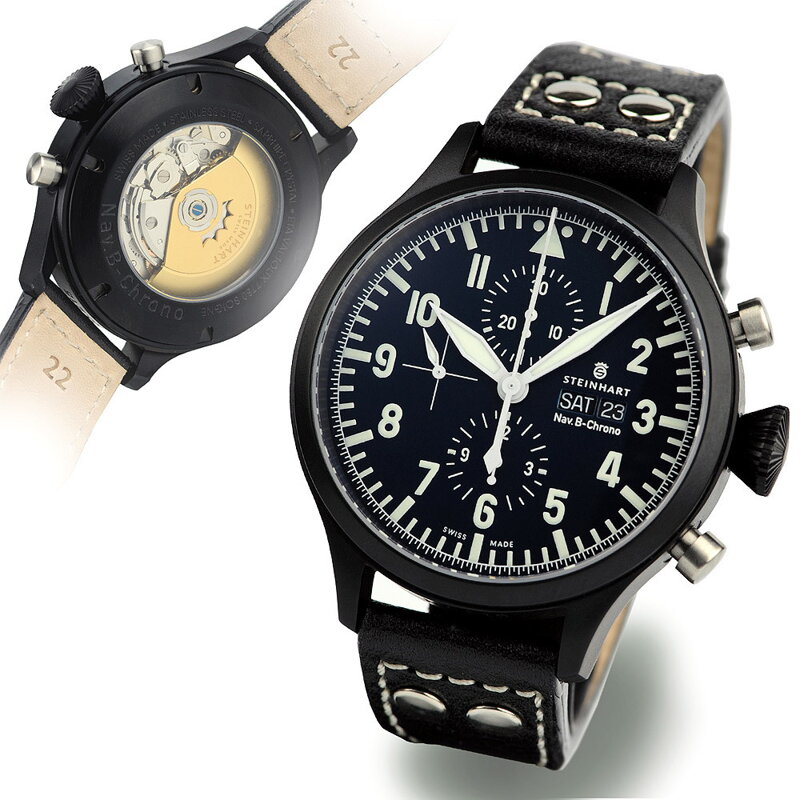 Steinhart Nav B Chrono 47 mm Black Steinhart Nav B Chrono 47 mm Black