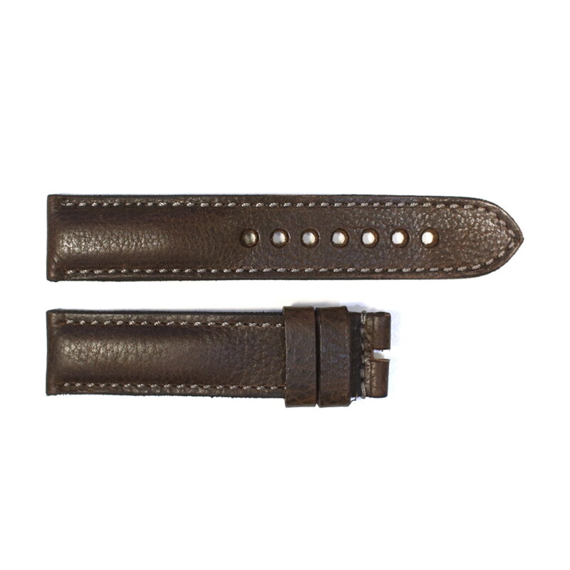 Steinhart strap dark brown with grey stitching size M
