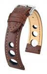 Hirsch Rally -  dark brown - leather strap
