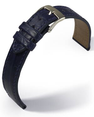 Eulux - Alligator Classic - blue - leather strap