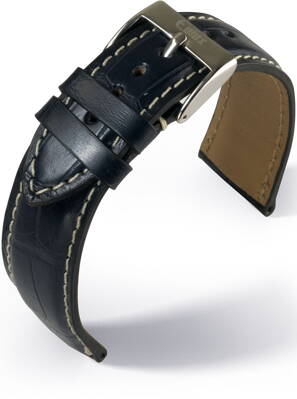 Eulux - Alligator Highline - blue - leather strap