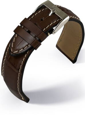 Eulux - Alligator Highline - dark brown - leather strap