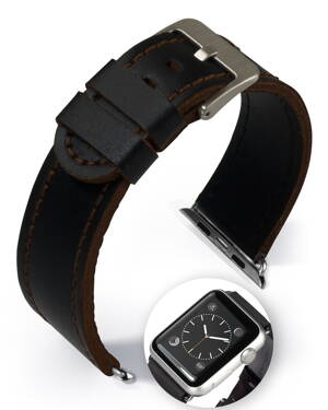 Dallas - Smart Apple Watch - dark brown - leather strap