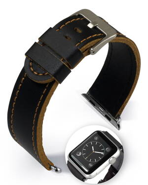 Dallas - Smart Apple Watch - golden brown - leather strap